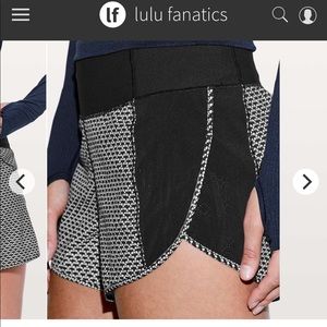 Lululemon running shorts size 6